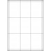 WHITE CARD SHELF TAGS - 9 PER SHEET - TAG SIZE: 63.3mm x 92.3mm - A4-09 TAG/01